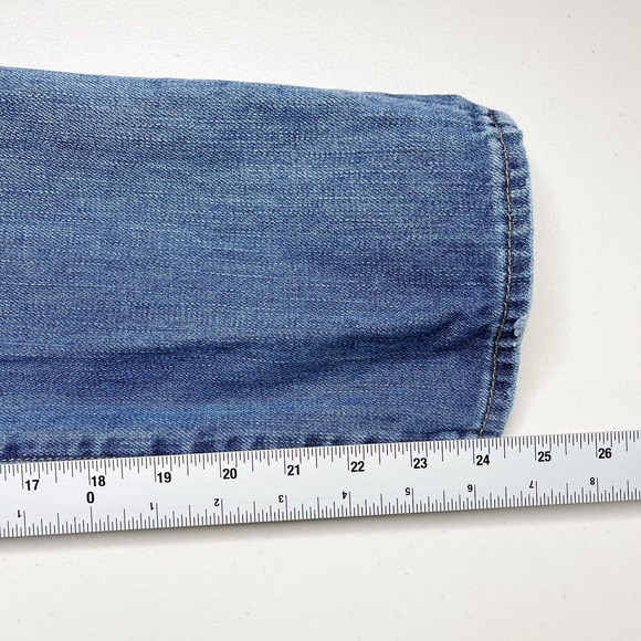 Pacsun Distressed Mom Jeans Blue Size‎ 28 Denim High Rise Medium Wash Cotton - Picture 10 of 11